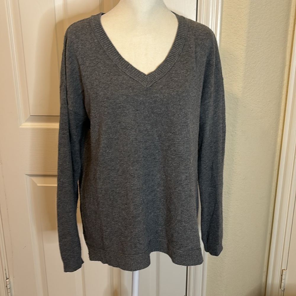 Banana Republic Dark Grey High Low Oversized Sweater